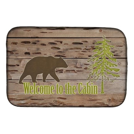 Carolines Treasures Carolines Treasures SB3081DDM Welcome to the Cabin Dish Drying Mat SB3081DDM